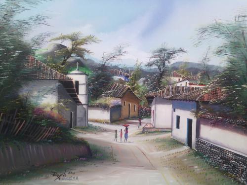 Pintura artistica por el gran pintor hondure - Imagen 1