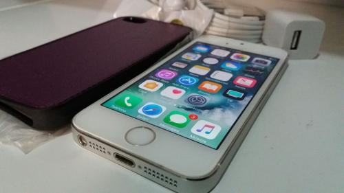 Iphone 5s 16GB Silver Color Blanco Factory - Imagen 1