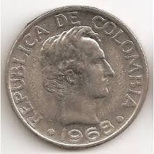 bendo moneda colombiana de 50centabos del añ - Imagen 1