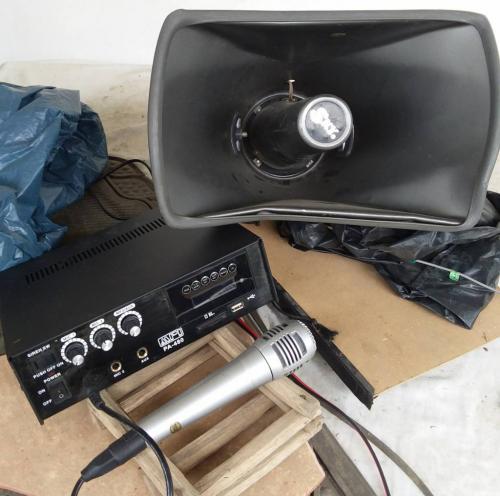 amplificador de sonidobocinamicrÓfono y ac - Imagen 1