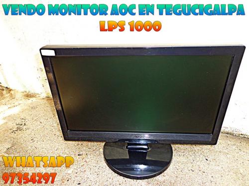 vendo monitor aoc en tegucigalpa lps 1000 mi  - Imagen 1