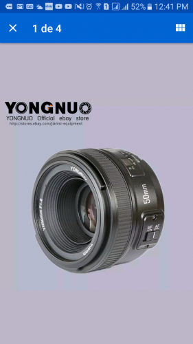 50mm 18 Yongnuo para Nikon Nuevo En su caj - Imagen 1