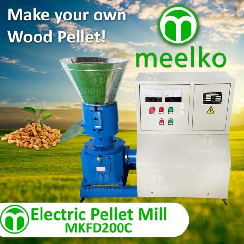 Maquina Meelko para pellets con madera 200 mm - Imagen 1