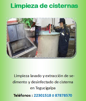 Lavado y Limpieza de Cisternas en tegucigalpa - Imagen 1