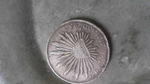 Moneda de 8 reales de pura plata Mexico 1888  - Imagen 2