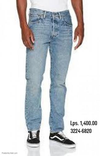 Jeans para Hombre Marca Levis de Botones en T - Imagen 1