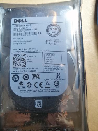 Disco para server Dell R7** de 500 GB adjunto - Imagen 1