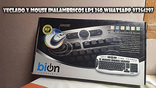 teclado y mouse inalambrico estado nuevo lps  - Imagen 1