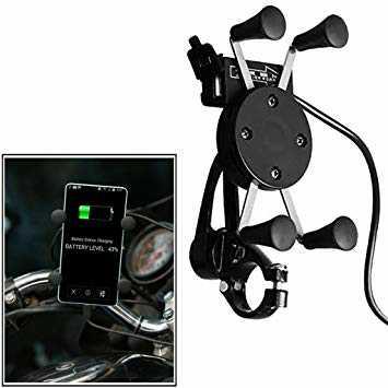 Holder celular para moto con puerto usb para  - Imagen 3
