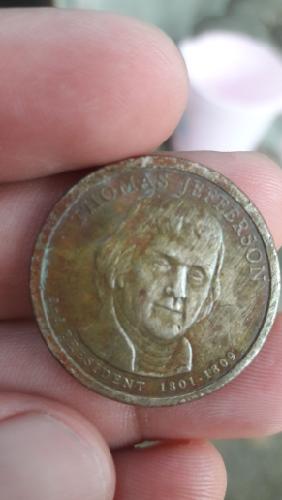 Moneda del tercer presidente de estados unido - Imagen 3