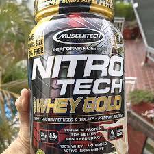 Proteina nitrotech 100% whey 4lbs sabor choco - Imagen 1