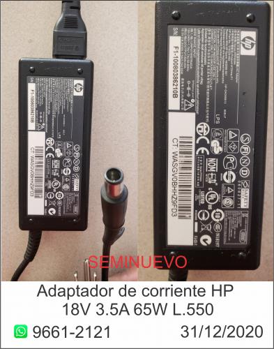  vendo adaptador de corriente HP seminuevo 18 - Imagen 1