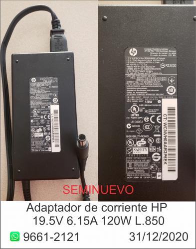 vendo adaptador de corriente HP seminuevo 19 - Imagen 1