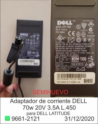 vendo adaptador de corriente DELL latitude s - Imagen 1