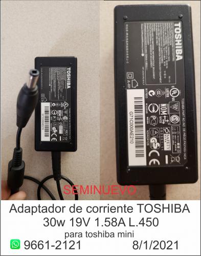 vendo adaptador de corriente TOSHIBA seminuev - Imagen 1