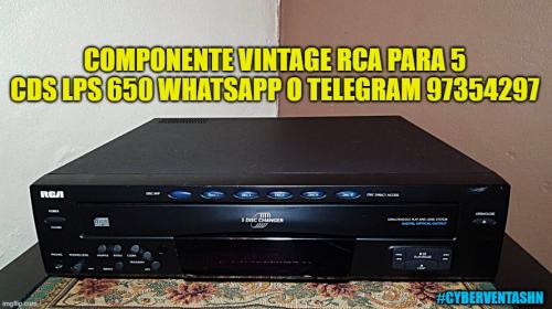 componente vintage rca para 5 cds lps 650 wha - Imagen 1