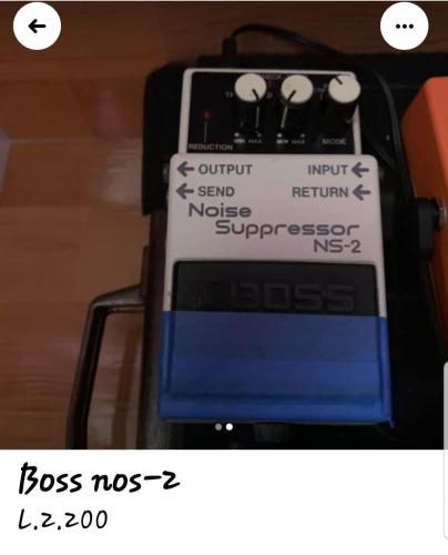 Vendo pedal BOSS NS2 Noise Supressor usado p - Imagen 1