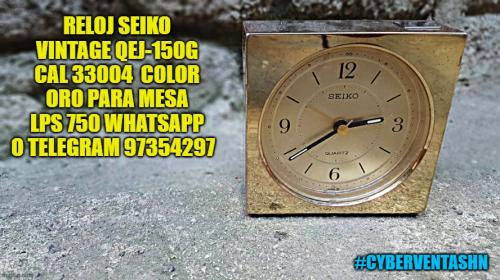 reloj de mesa seiko dorado vintage lps 750 wh - Imagen 1