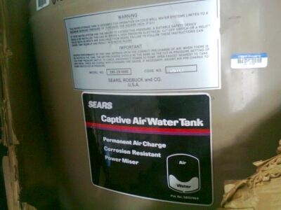 vendo tanque de airepresion de agua para sis - Imagen 1